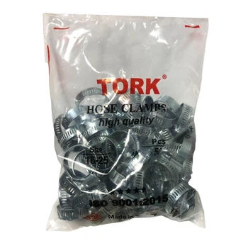 Хомут черв'ячний перфорований TORK 16-25 мм упаковка 50 штук