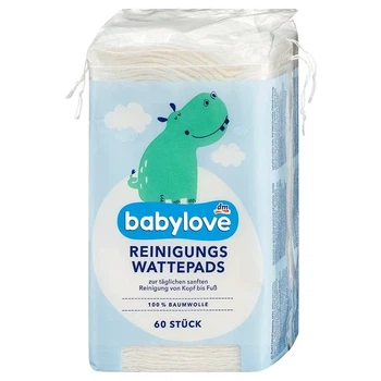 Ватні диски для очищення Babylove, 60 шт.