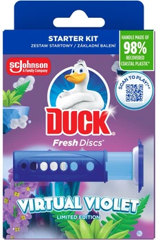 Туалетний блок Duck Диски чистоти Virtual Violet в дозаторі 36 мл (5000204369700)