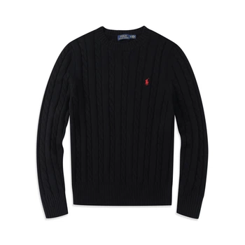 Світер Polo Ralph Lauren без застібки розмір XL чорний колір