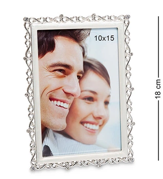 Фоторамка металлическая 18 см фото 10х15 см 1602346