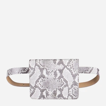 Сумка на пояс женская из натуральной кожи Calvin Klein 804988660 Серая (1159853971)