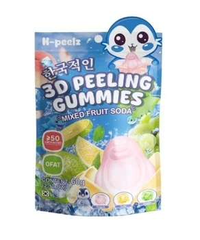 Жувальні конфети K-peelz Peelable Gummies Mixed Fruit Soda 60 грам