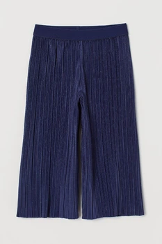 Брюки дитячі дівчинка синій блискучий H&M 110см (0850423)