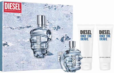 Zestaw męski Diesel Only The Brave Woda toaletowa 125 ml + Żel pod prysznic 100 ml + Żel pod prysznic 50 ml (3614273587730)