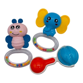 Набор погремушек в шарик 3 шт р 23x17 см YG Toys (D269) (289907)