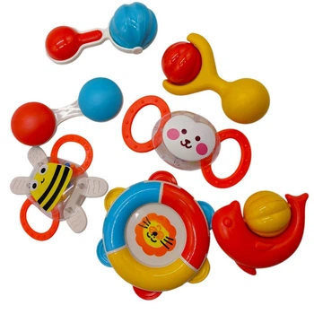 Набор погремушек в шарик 7 шт. р.28x24 см YG Toys D292