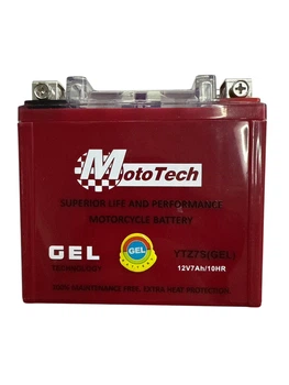 Акумулятор 12В 7А YTZ7S червоний гелевий MotoTech