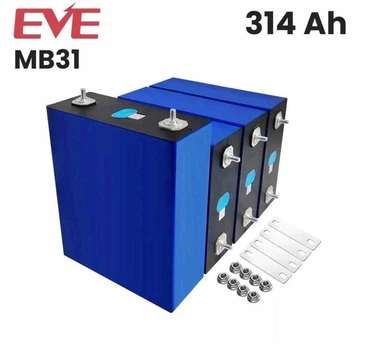 Комплект LiFePO4 аккумуляторов MB31 3.2V 314Ah 4 шт Class A для сборки батареи 12.8V 314Ah 4.02 кВтч