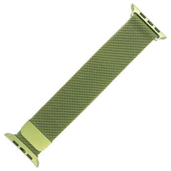 Ремінець Apple Watch 38/40/41/42 для 10/11 мм Milanese Loop light green