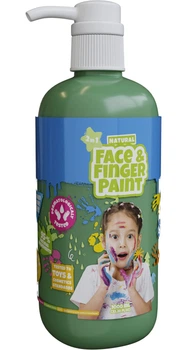 Naturalna farba do twarzy i palców Boti w butelce z pompką 1 l Zielona (1460596D) (4897046475000)