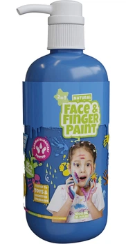 Naturalna farba do twarzy i palców Boti w butelce z pompką 1 l Niebieska (1460596C) (4897046474997)