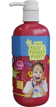 Naturalna farba do twarzy i palców Boti w butelce z pompką 1 l Czerwona (1460596B) (4897046474980)