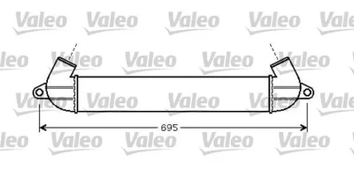 Впускний охолоджувач повітря Valeo 818712 Fiat Doblo 51718953