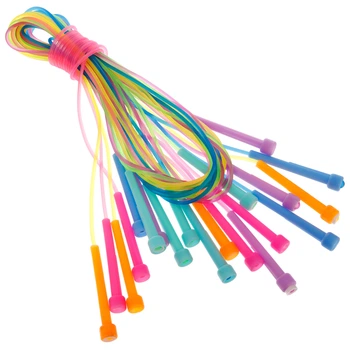 Скакалка детская с PVC жгутом SP-Sport FI-4918 10 шт в уп. l-2,6м d-4,5мм Разные цвета