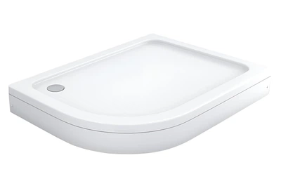 Душевой поддон Shower Tundra 120х80х15 см правосторонний ассиметричный с передней панелью ножками