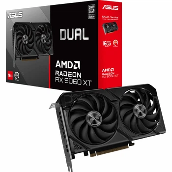 Відеокарта ASUS Radeon RX 9060 XT DUAL 16G (90YV0LG2-M0NA00) (DUAL-RX9060XT-16G)
