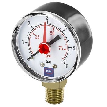 Манометр Officine Rigamonti D50 мм 1/4" РЗ 6 бар радіальний (0300.006)