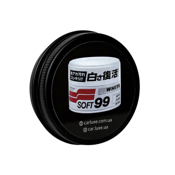 Очищающий воск для белых автомобилей SOFT99 White Super Wax На разлив 30 г