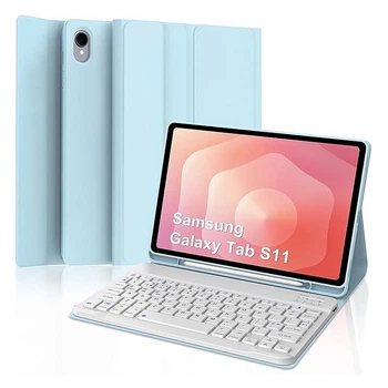 Чехол с Bluetooth – клавиатурой и мышкой Magnet Flip Cover для Samsung Galaxy Tab S11 blue