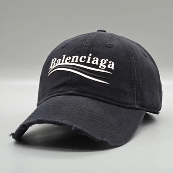 Кепка Balenciaga жіноча чоловіча м'який лоб Чорний
