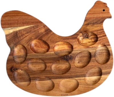 Podstawka na jajka Homla Mooka w kształcie kury 33x26 cm (5906496738296)