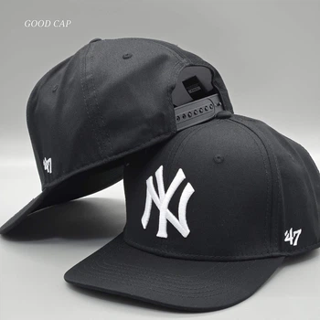 Кепка снэпбек snapback NY 47 Черный с белым