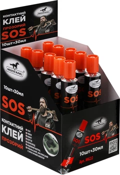 Контактний клей Display SOS MUSTANG,30мл/бл (10шт/блок) MG22