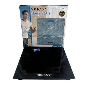 Весы электронные напольные до 180кг Sokany SK-19018 Черные