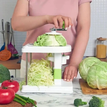Шинковка для капусти Cabbage cutter Біла із зеленим
