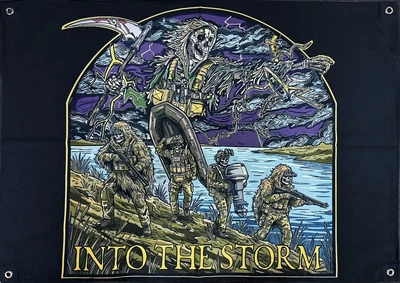 Баннер "INTO THE STORM" 900х600 мм