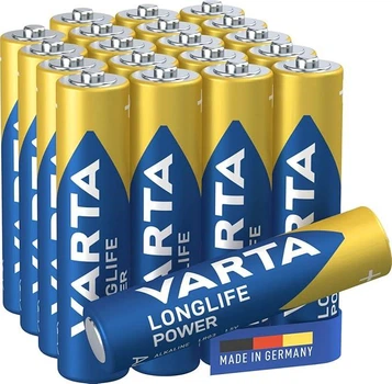 Батарейка Varta Industrial PRO (20 штук), AAA, LR3, щелочная мини пальчик