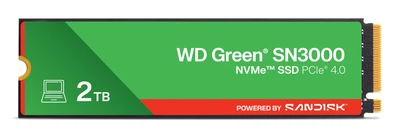 Твердотільний запам’ятовувальний пристрій накопичувач (SSD) G4 M.2 NVME 2TB GREEN SN3000 WDS200T4G0E SANDISK (WDS200T4G0E)