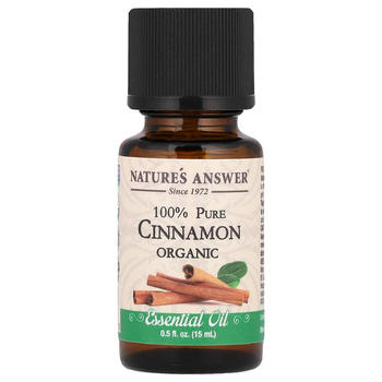 Органическое эфирное масло корицы Nature's Answer "Cinnamon Organic Essential Oil" (15 мл)