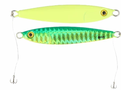 Пількер Golden Catch Dasher 212 Glow 7g з повідцем та трійником для лову саргану, ставриди, луфаря, жереха, судака