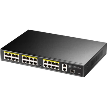 Комутатор Cudy FS1026PS1, 24 порт10/100M PoE+ Switch with 2 Gigabit Port+ 1SFP 300W