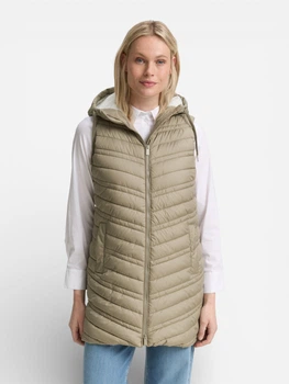 Теплий жилет подовжений жіночий Tom Tailor 1046590-10678 XL Smoke Olive (4068128599611)