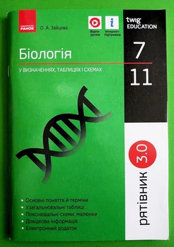 Рятівник 3.0 Біологія у визначеннях, таблицях і схемах 6-11 клас, Ранок