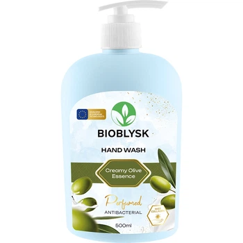 Рідке крем-мило парфумоване антибактеріальне “Creamy Olive Essence” BioBlysk 500 мл