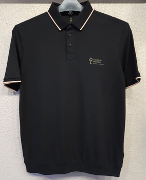 Чоловіча футболка- поло батальна з коротким рукавом Brunello Cucinelli чорний 3XL (0698)