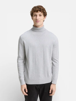 Гольф-водолазка чоловіча Tom Tailor 1047970-15398 S Light Stone Grey Melange (4069402011126)