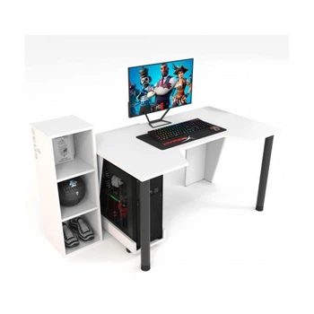 Геймерский игровой стол ZEUS™ GAMER-4 белый