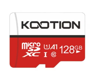 Карта пам'яті 128 GB Kootion МicroSDXC UHS-I Сlass 10 A1 з адаптером червоний з білим