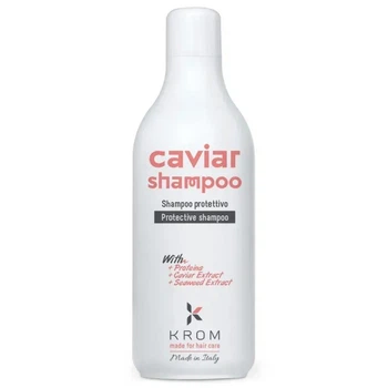 Шампунь Krom защитный с протеинами, экстрактами икры и морских водорослей Caviar Shampoo 1000 мл