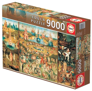 Puzzle Educa Ogród rozkoszy ziemskich, Hieronim Bosch 9000 elementów (PE-14831)