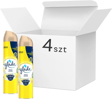 Освіжувач повітря Glade Fresh Lemon 4х300 мл (4000290997543/4)