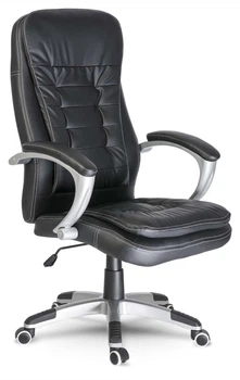 Fotel biurowy Sofotel 2180 Skórzany Czarny (5902854518982)