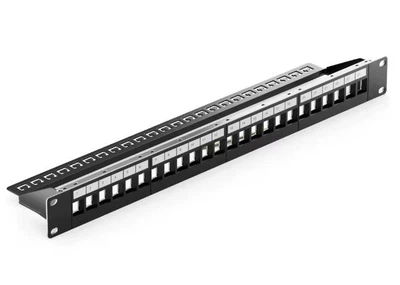 Патч-панель 24-портовая RJ45 Cat6, сетевая патч-панель соединения RJ45, 19 дюймів