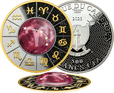 Овен, 500 франків КФА, срібна монета у рамці 2023 (1248346)