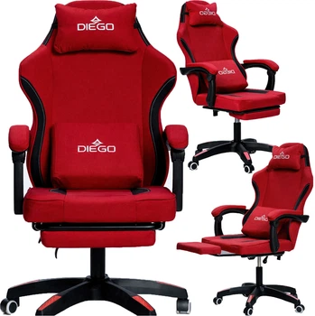 Кресло геймерское DIEGO Soft Red